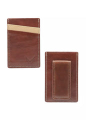 Cinnamon money clip card holder wallet