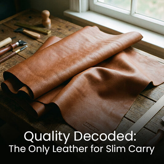 Premium Cow Nappa Leather Craftsmanship for Money Clips
